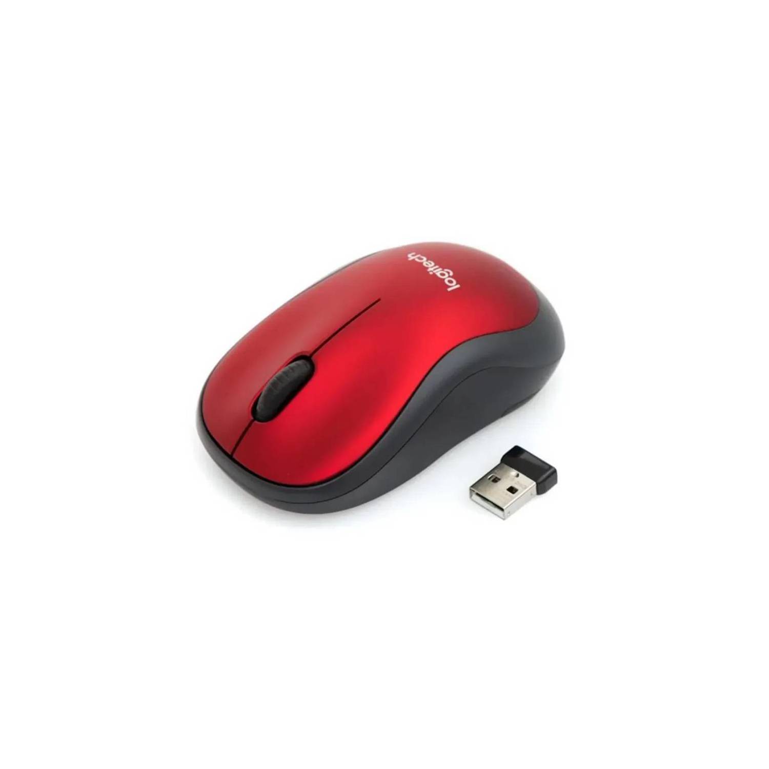 MOUSE LOGITECH M185 NANO WIRELESS ROJO