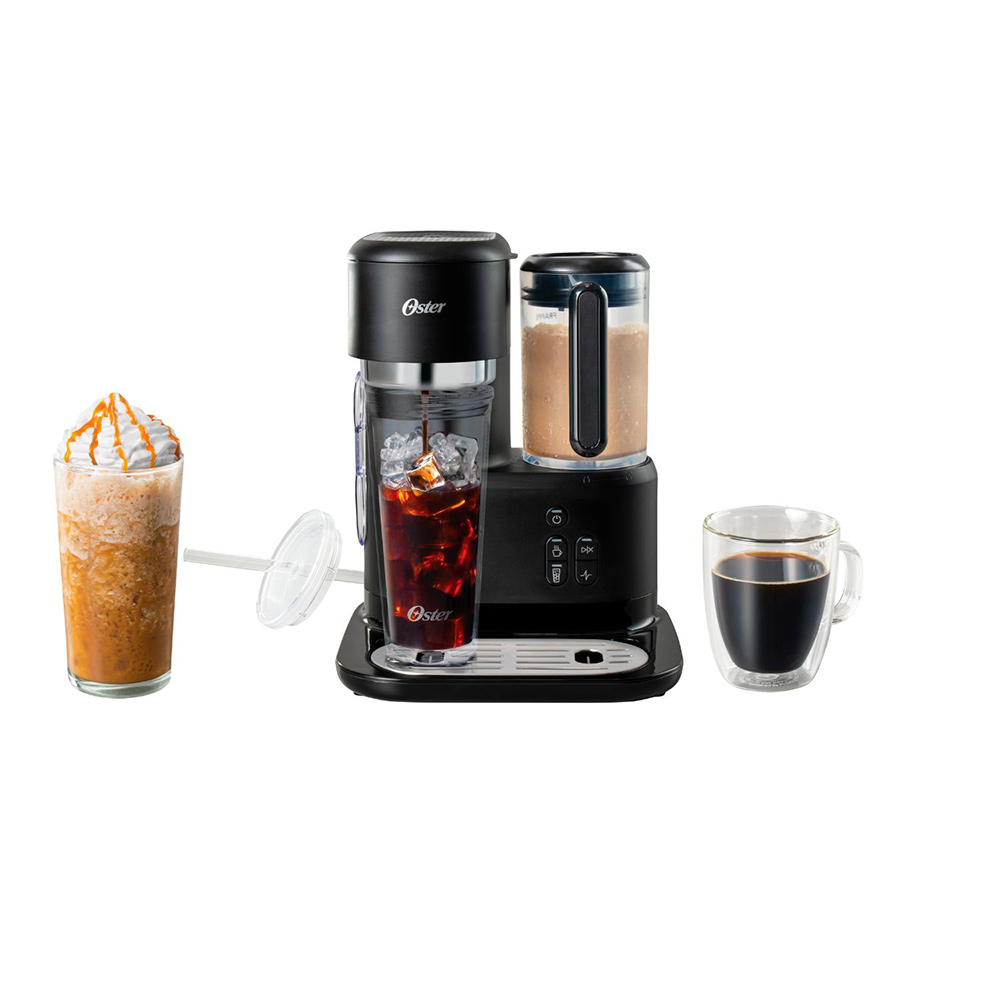 CAFETERA FRAPPÉ CON LICUADORA OSTER BVSTDC03B NEGRO