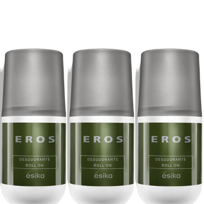 PACK X3 EROS DESODORANTE ROLL ON DE ESIKA 50ML.
