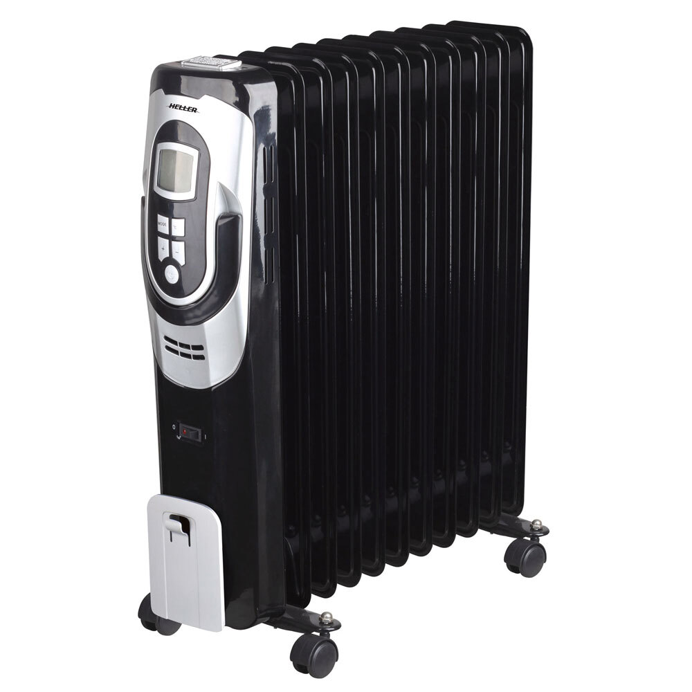Heller 2400W Electric 11 Fin Heater with WiFi - Black