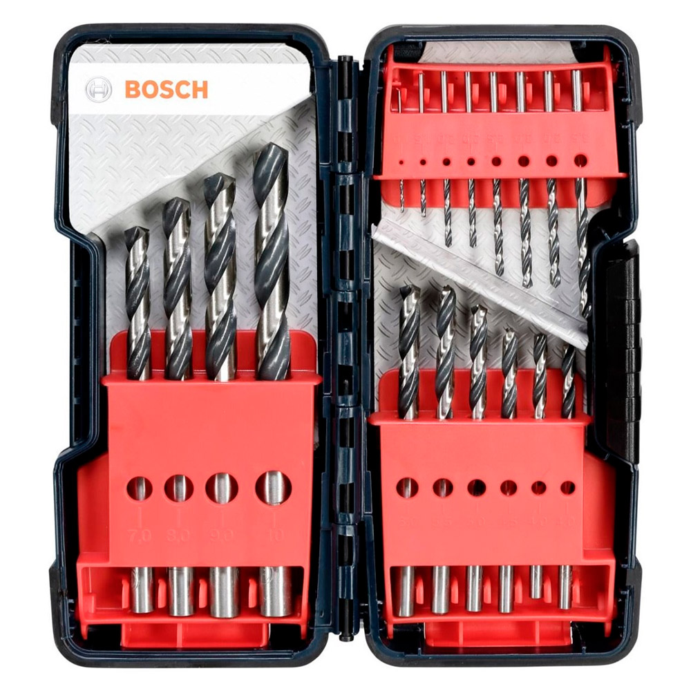 BOSCH JUEGO DE BROCAS HSS POINTTEQ 18 PZ METAL