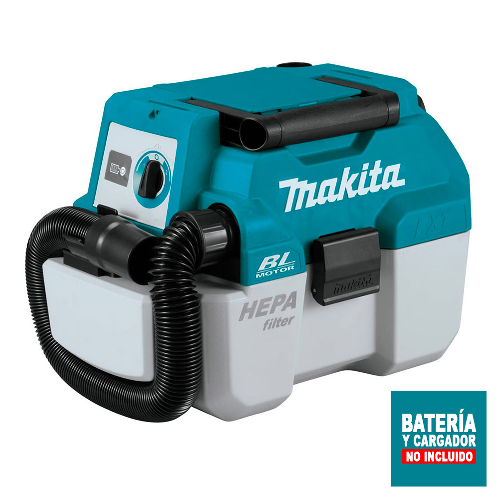 ASPIRADOR SOPLADOR PORTÁTIL MAKITA 18V LXT BL SIN BT NI CARG