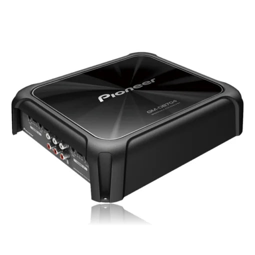 Pioneer GMD8704 1200W Class-FD 4-Channel Bridgeable Amplifier with Variable HPF/LPF & Bass Boost Remote
