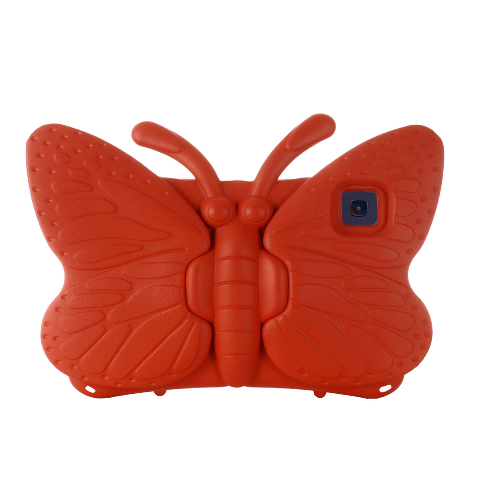 FUNDA PARA SAMSUNG TAB A7 10.4' DE GOMA MARIPOSA ROJA RESISTENTE