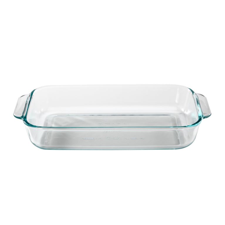 FUENTE RECTANGULAR TRANSPARENTE DE 2 LT - PYREX