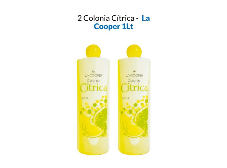 2 COLONIA CÍTRICA LA COOPER X 1LT