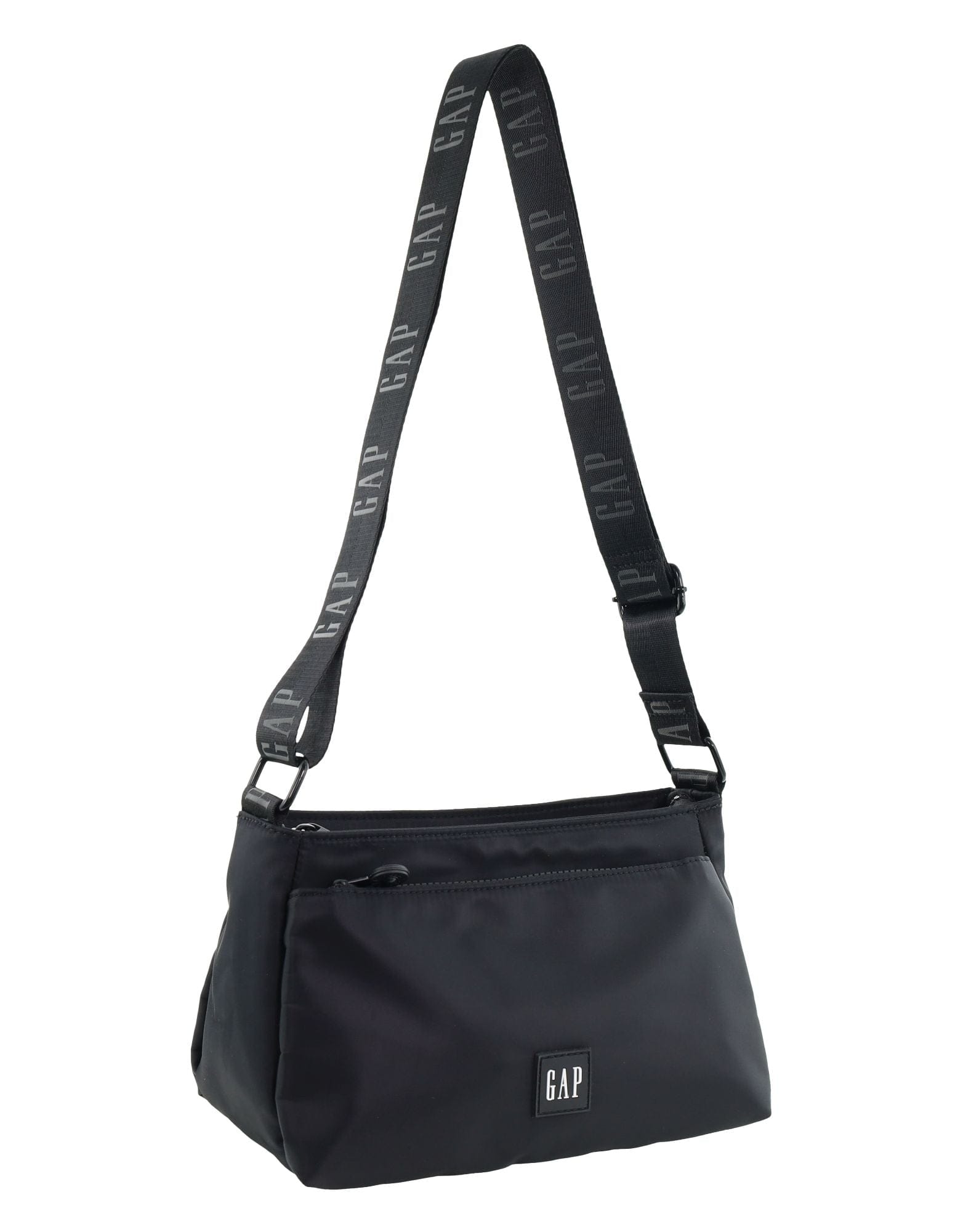 GAP Women's Travel Vegan Leather Modern Shoulder Crossbody Bag Black