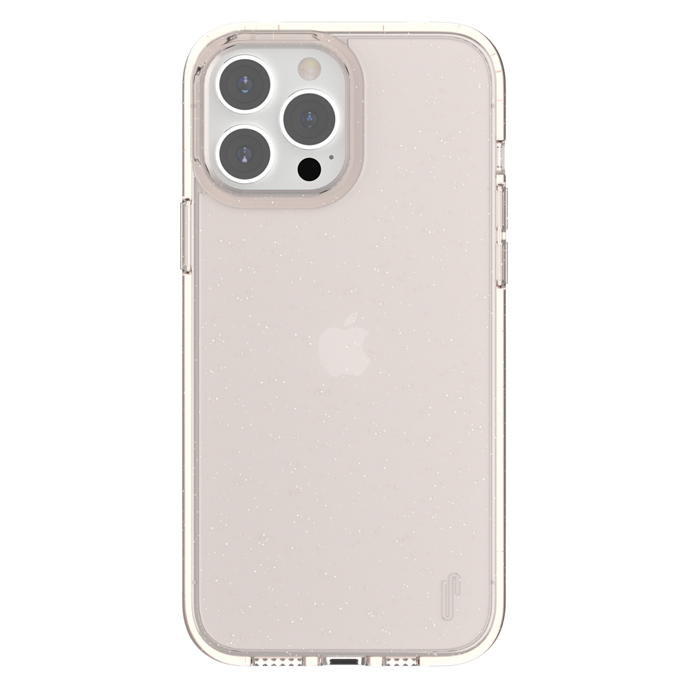 Ugly Rubber iPhone 13 Pro Max Vogue Glitter Infused Armor Case (Pink)