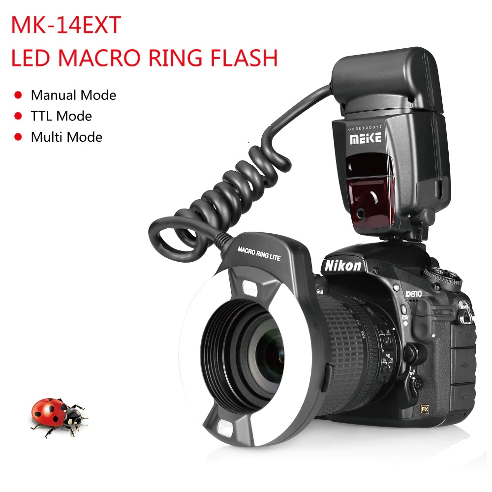 MEIKE RING FLASH TTL AUTOMATICO MK-14 EXT PARA CANON