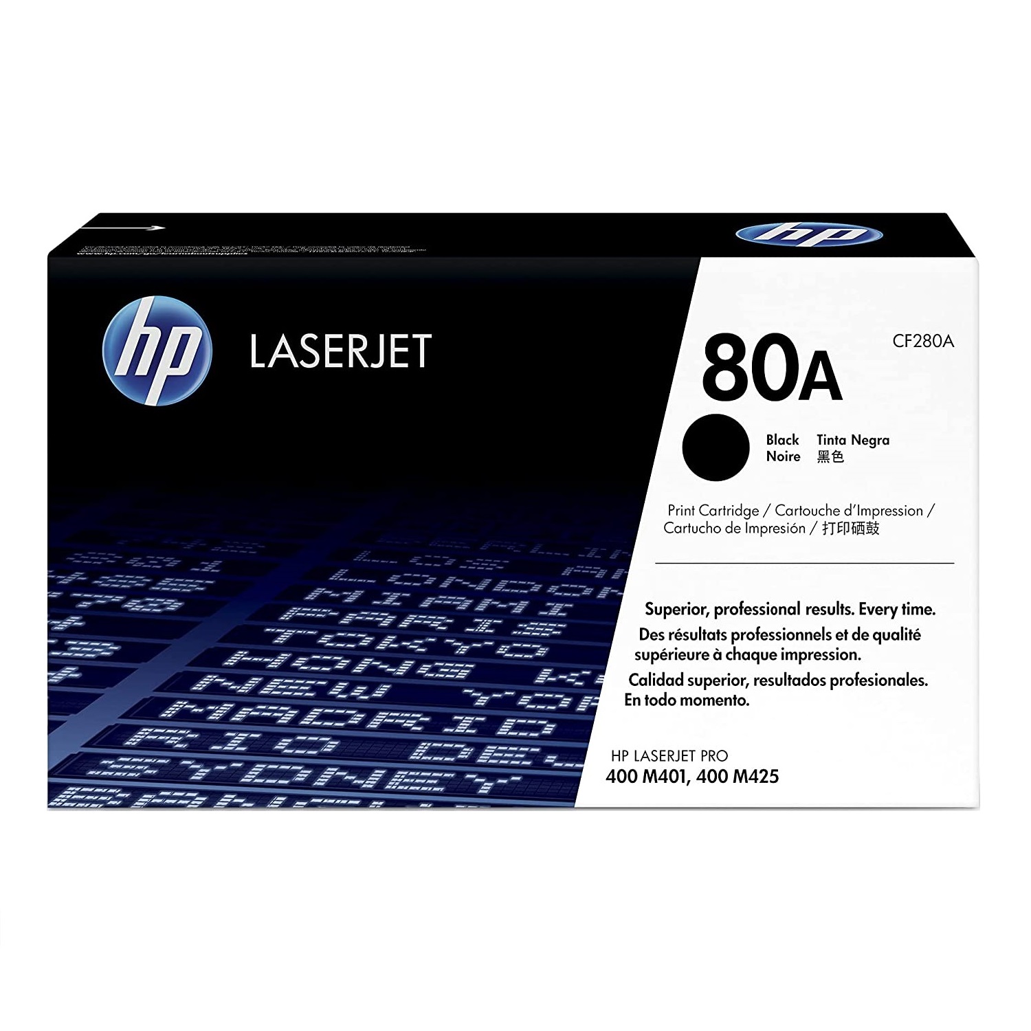 TONER HP 80A CÓDIGO CF280A NEGRO 2700 PÁG.