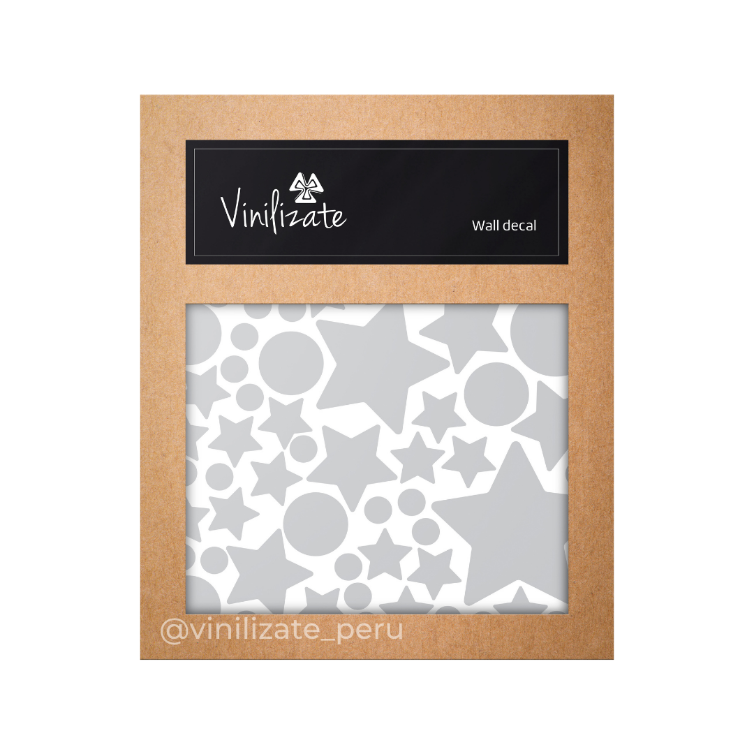 VINILOS DECORATIVOS VINILIZATE STARS DOTS GRIS