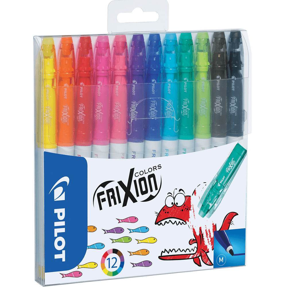 Pilot Wallet 12 Frixion Erasable Markers 2.5mm (Assorted)