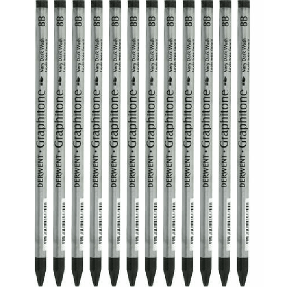 Derwent Watersoluble Graphitone Pencil (8B) [12 Pack]