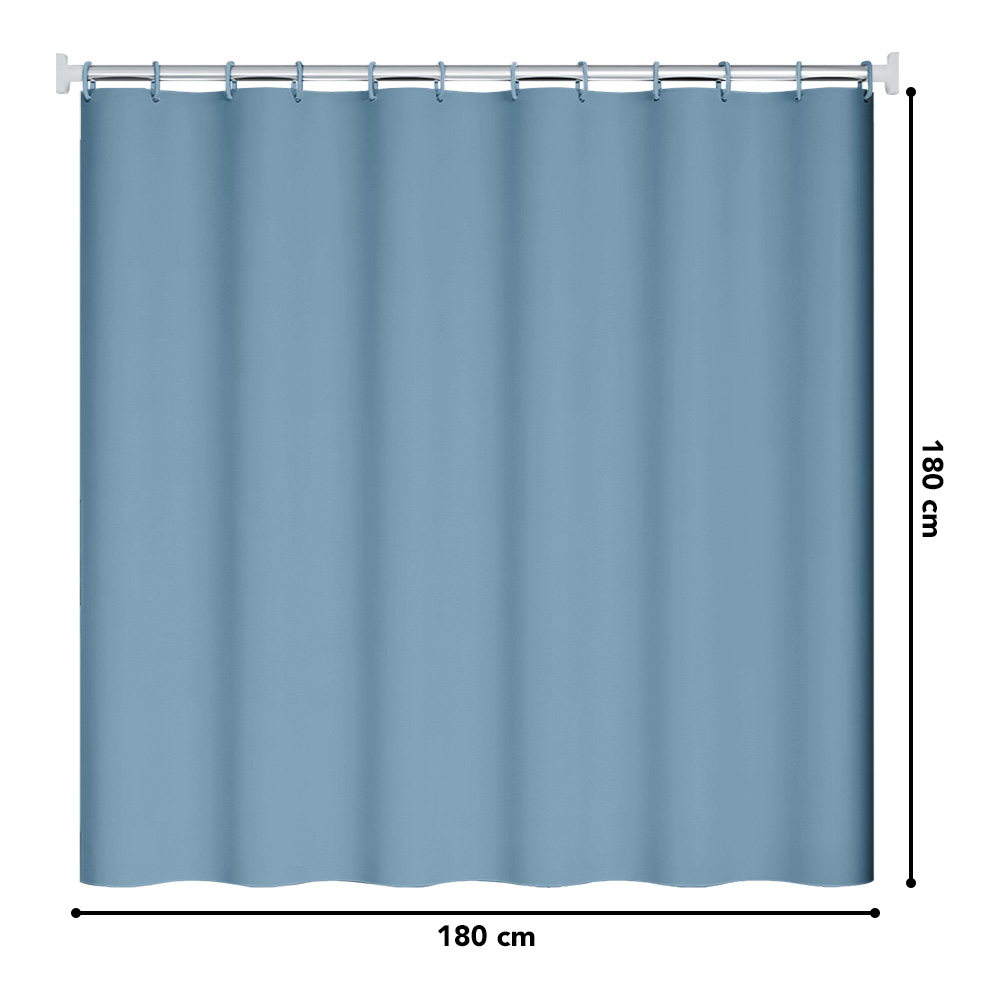 CORTINA DE BAÑO IMPERMEABLE PREMIUM CELESTE U88