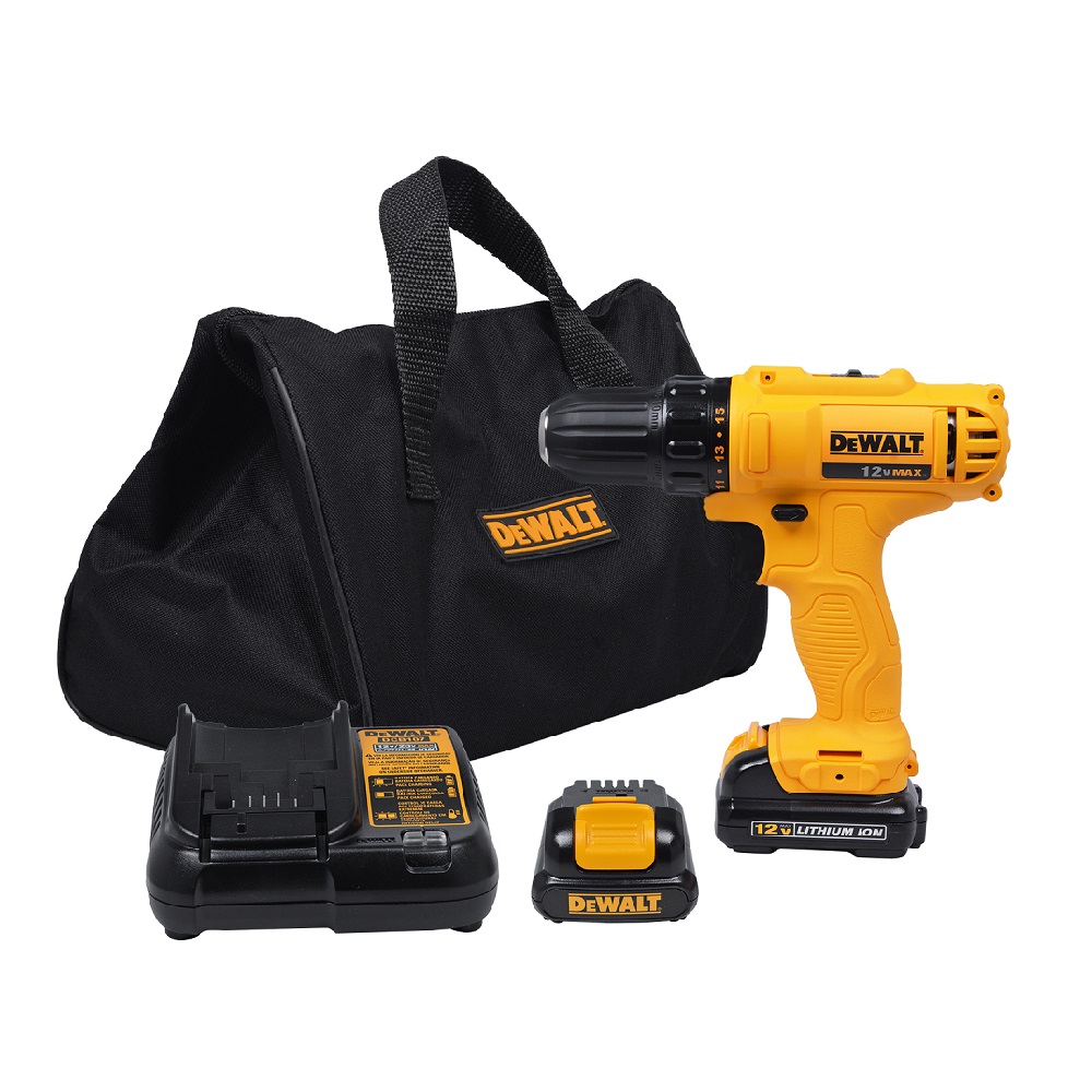 TALADRO ATORNILLADOR 12V DEWALT DCD700C2 3/8' LED 2 X 1.3 AH - 1