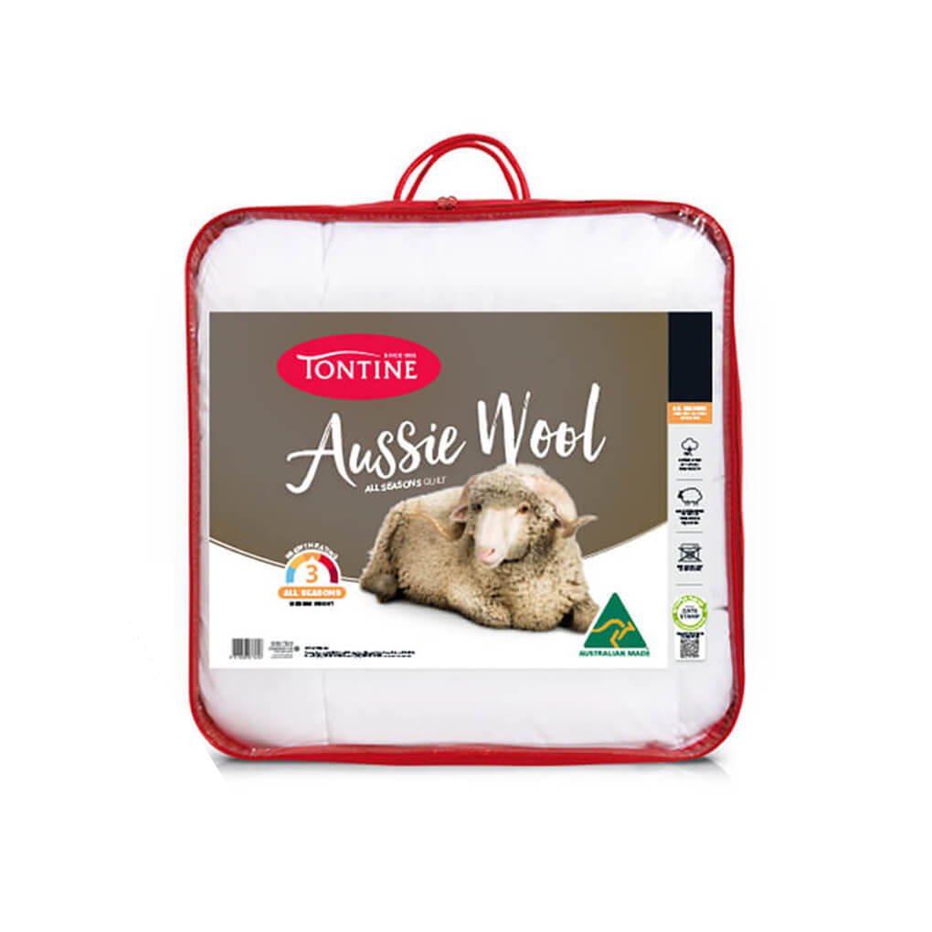 TONTINE Tontine All Seasons Australian Wool Quilt/Doona King Bed Home
