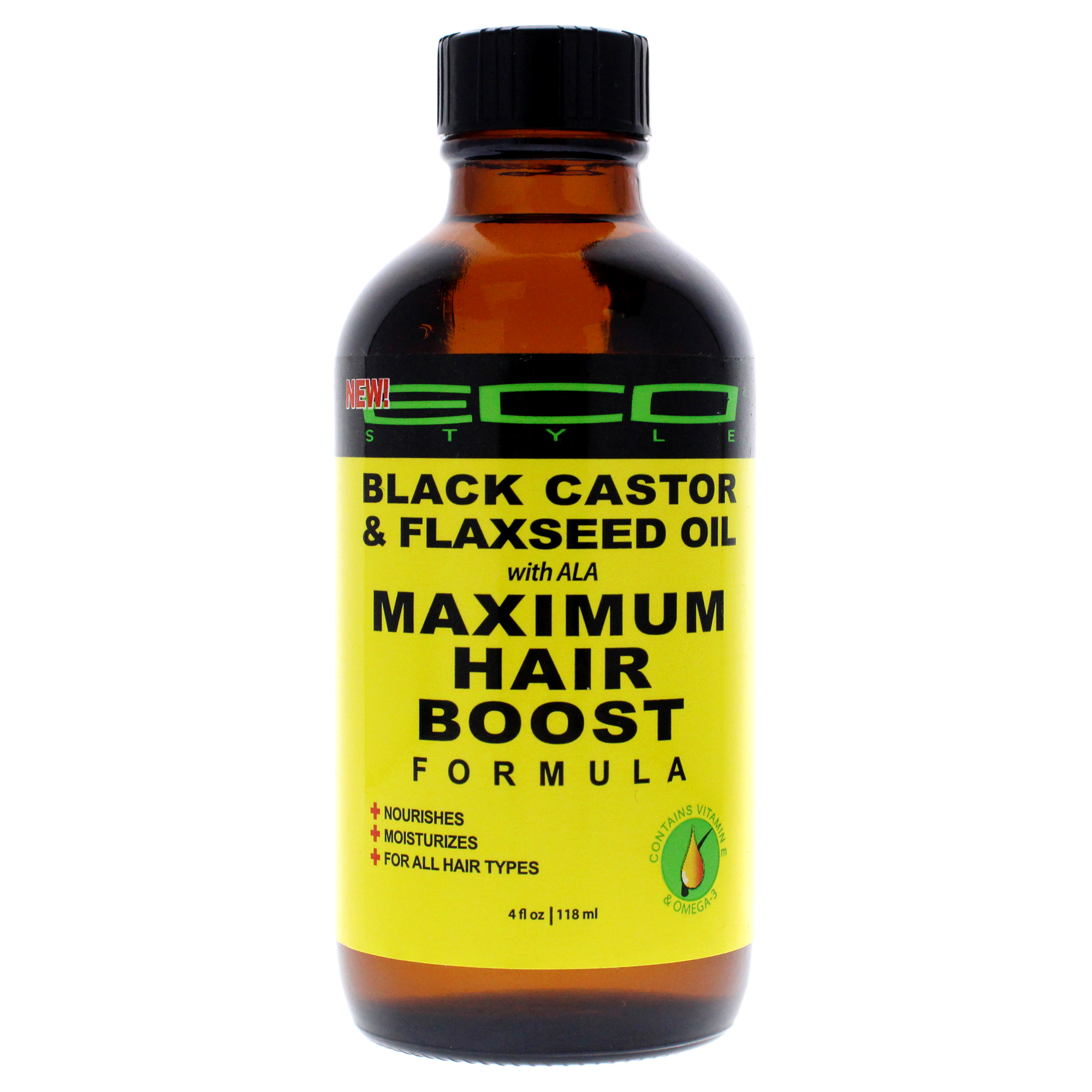 Eco Style Maximum Hair Growth Oil - Black Castor And Flaxseed by Ecoco for Unisex - 4 oz Oil