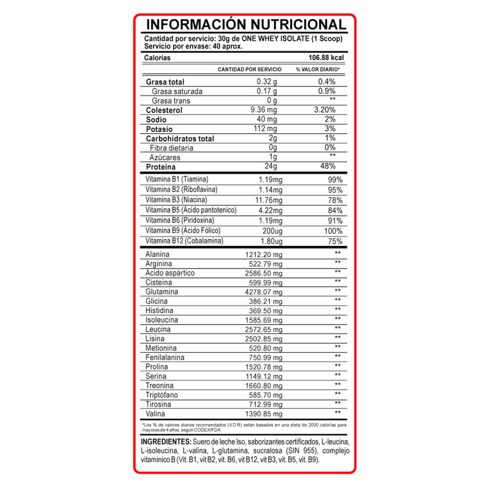 PROTEÍNA INN ONE WHEY ISOLATE 1.1KG CHOCOLATE + SHAKER