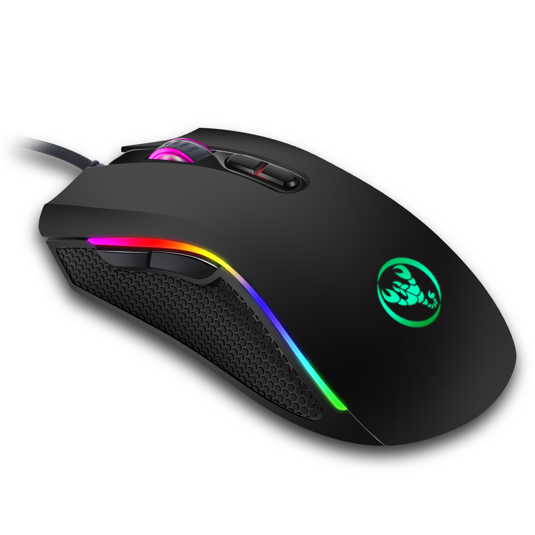 Colorful light-emitting gaming wired mouse Gaming mouse for desktop computers&comma; notebooks