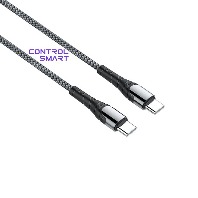 CABLE USB-C A USB-C PARA MACBOOK PRO AIR DE 2MT ANTI QUEBRADURAS