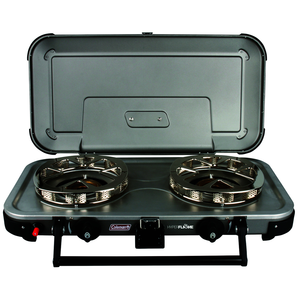 Coleman HyperFlame Fyreknight Portable Camping Stove (Grey/Black)