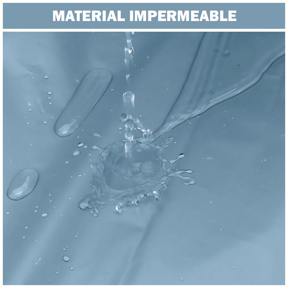 CORTINA DE BAÑO IMPERMEABLE PREMIUM CELESTE U88