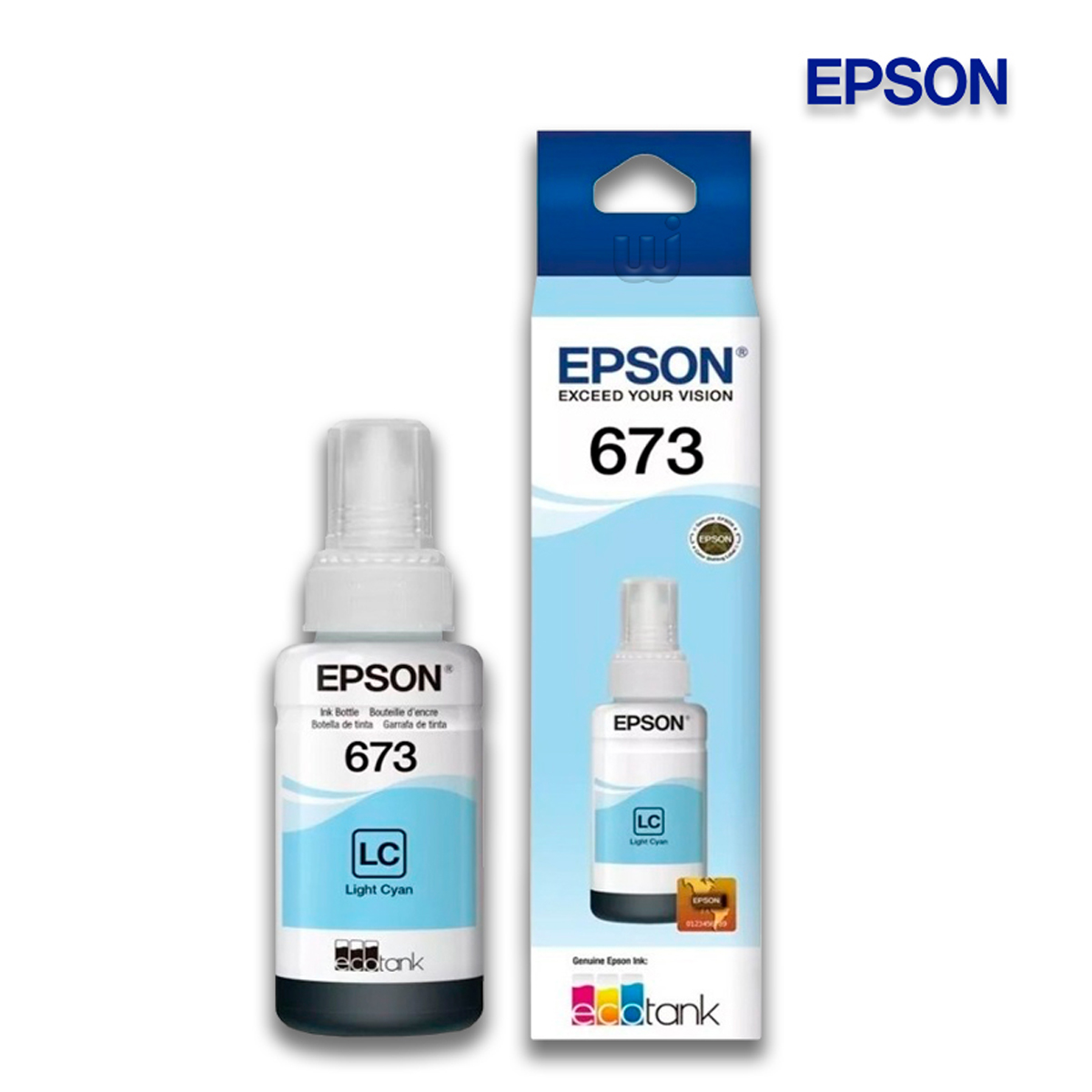 TINTA EPSON 673 CIAN LIGHT  ORIGINAL