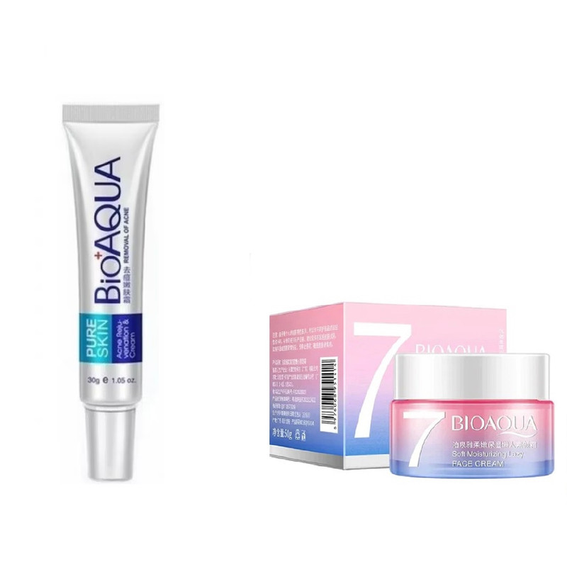 CREMA CREMA ANTI-ACNÉ + CREMA HIDRATANTE V7 - BIOAQUA