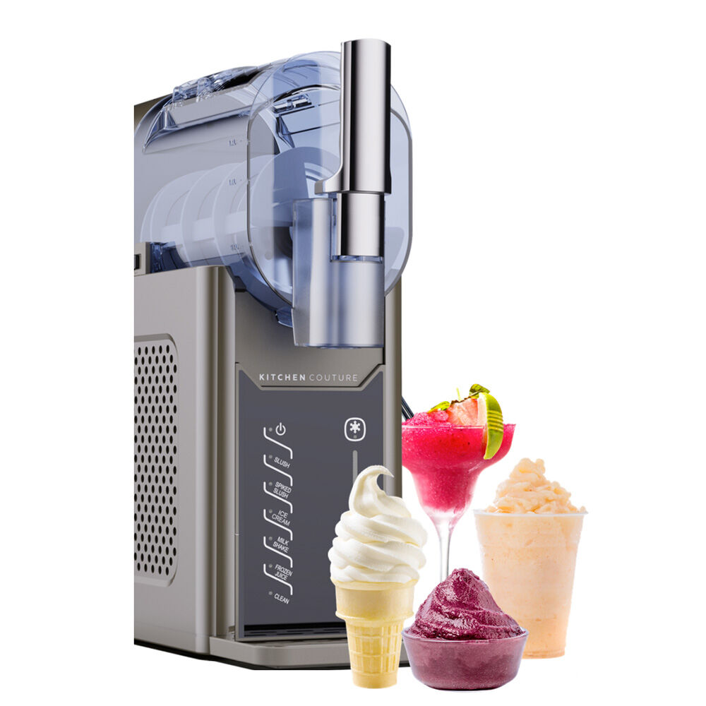 Kitchen Couture Frozen Slushie Drinks and Soft Serve Ice Cream Maker Machine 2L