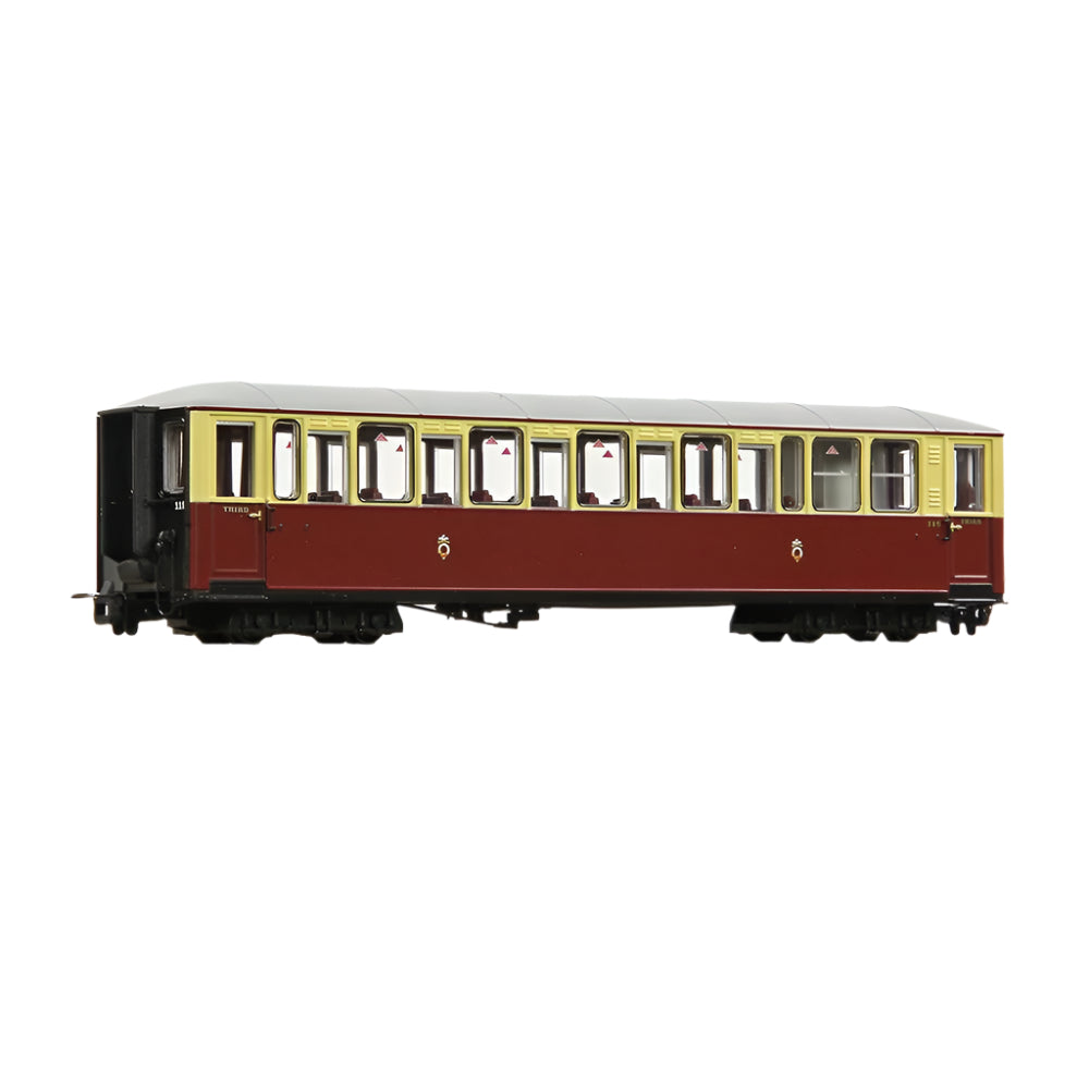 Graham Farish OO9 Ffestiniog Railway 'Tin Car' Saloon Third 119 FR Crimson and Cream