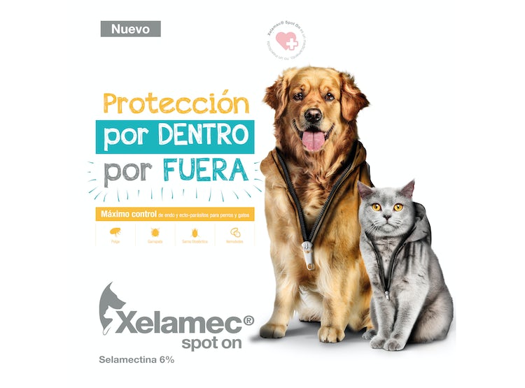 ANTIPULGAS PARA PERROS Y GATOS XELAMEC SPOT ON CJA 5 PIP X 0.25 ML