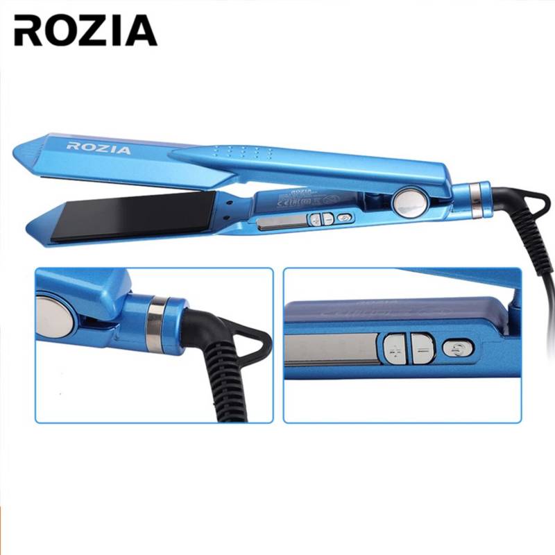 PLANCHA ALISADORA ROZIA PARA CABELLO DIGITAL TERMICA DE TURMALINA