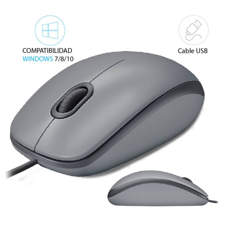 MOUSE LOGITECH M110 SILENT USB SILVER