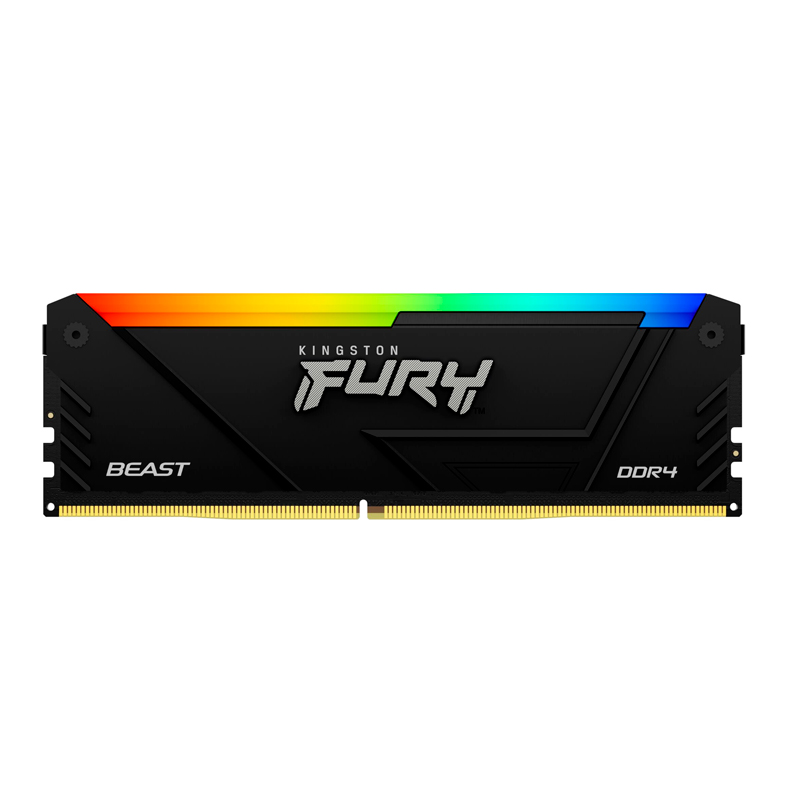 MEMORIA RAM KINGSTON FURY BEAST RGB 16GB DDR4 3600MHZ PC4-28800 CL18