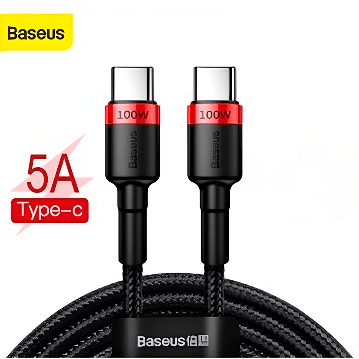 CABLE BASEUS 100W USB TIPO C A C 2 METROS