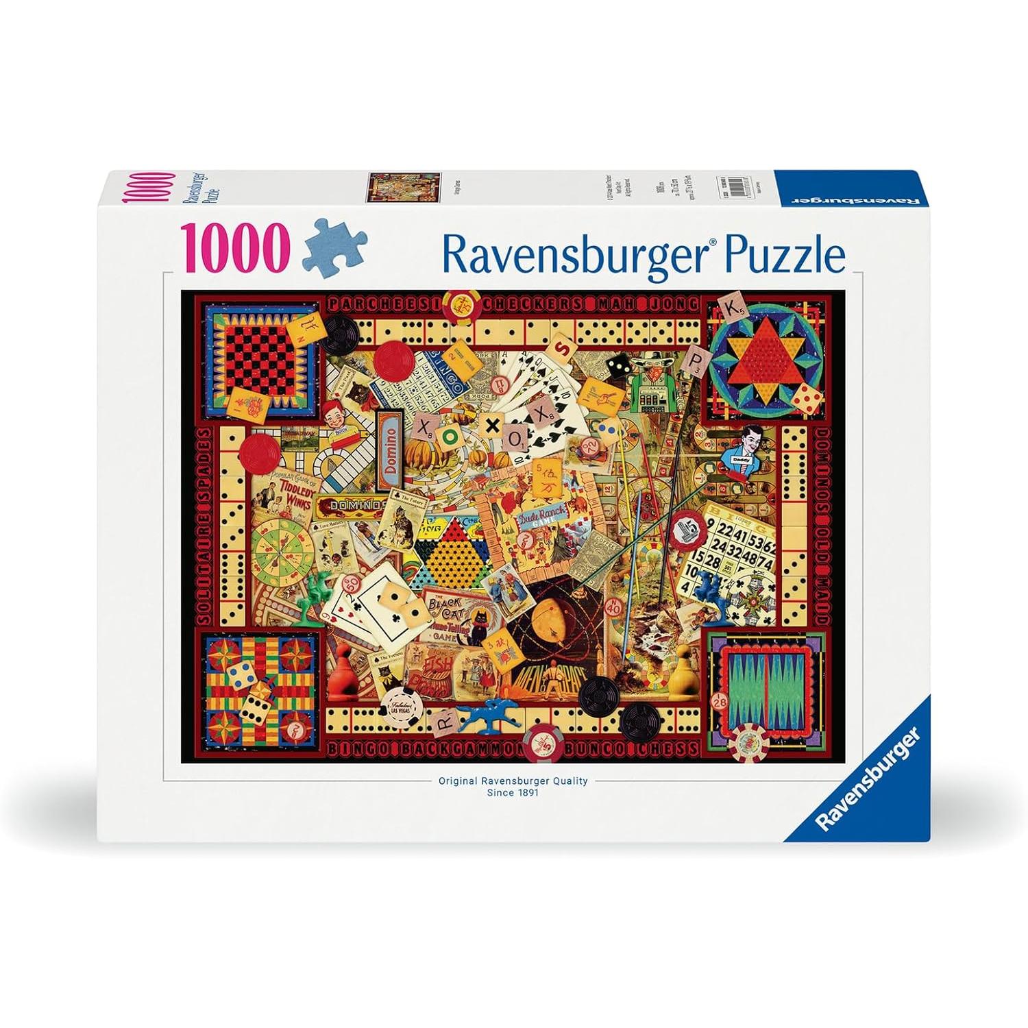 Ravensburger 1000pc Vintage Games Puzzle