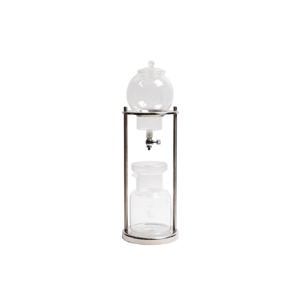 Coffee Culture 600ml Cold Drip Glass Coffee Maker with Steel Frame Stand Clear