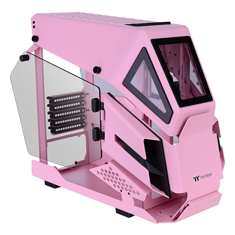 Thermaltake CA-1R4-00SAWN-00 AH T200 TG mATX Case (Pink and Black)