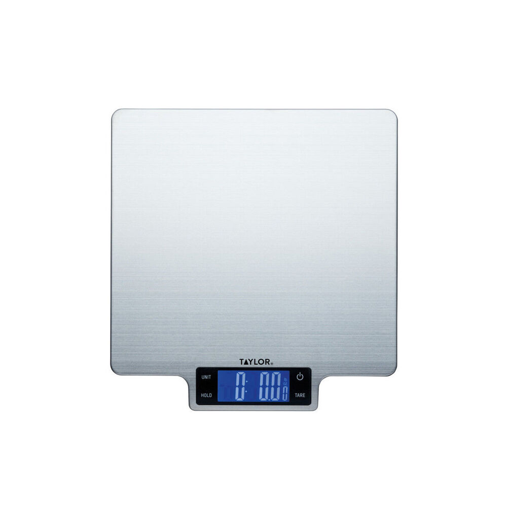 Taylor S/S Digital Weighing Food Measure Kitchen Scale Large Platform 10kg