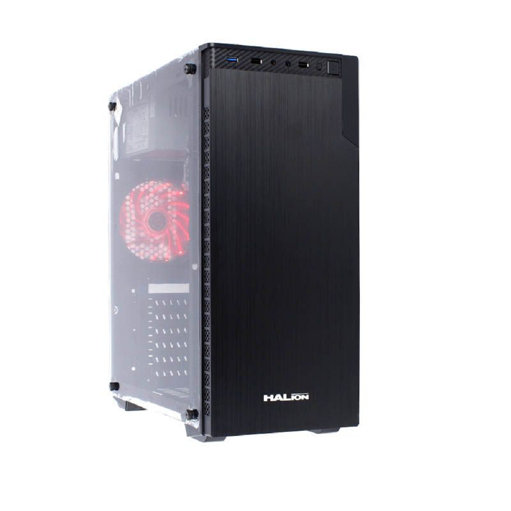 CASE GAMER PC HALION BULL 5518 BLACK C/FUENTE 350W REAL