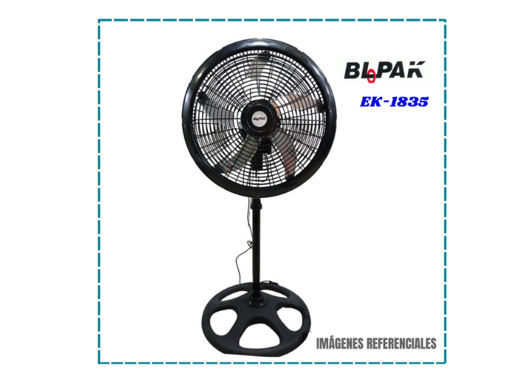 VENTILADOR BLOPAK ORBITAL DE 18' MALLA PLASTICA 3 EN 1 MOD. EK-1835