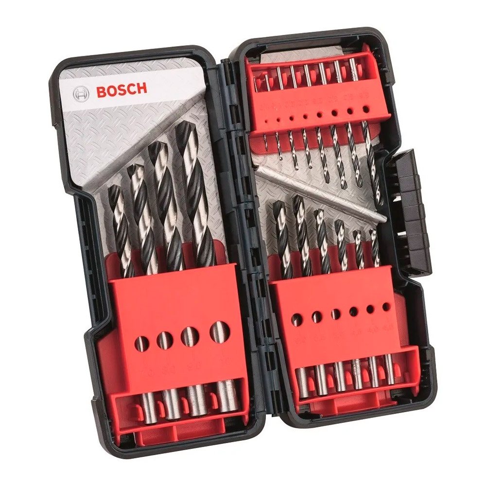 BOSCH JUEGO DE BROCAS HSS POINTTEQ 18 PZ METAL