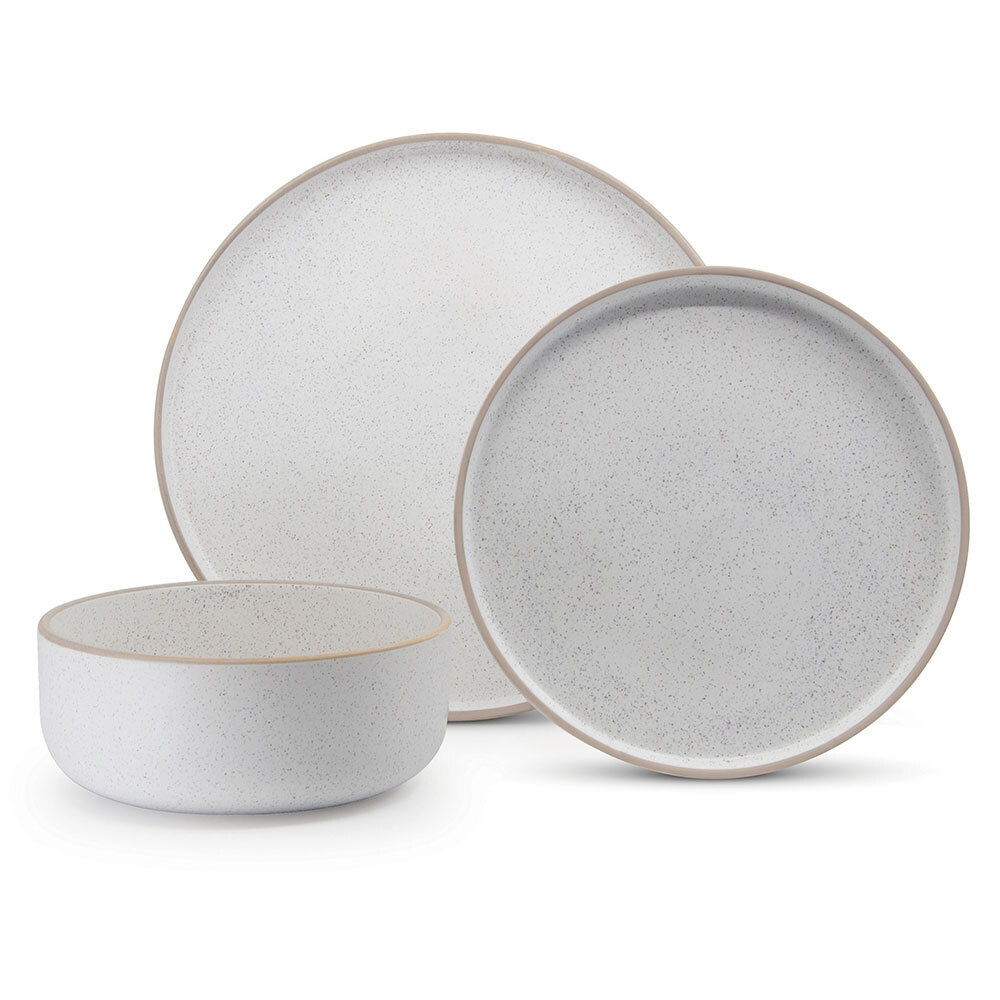 SALT & PEPPER 12pc Salt & Pepper Hana Dinner Set Stoneware Dining Side