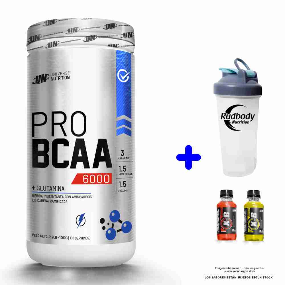 UNIVERSE NUTRITION PRO BCAA 6000 1 KG. NARANJA + SHAKER