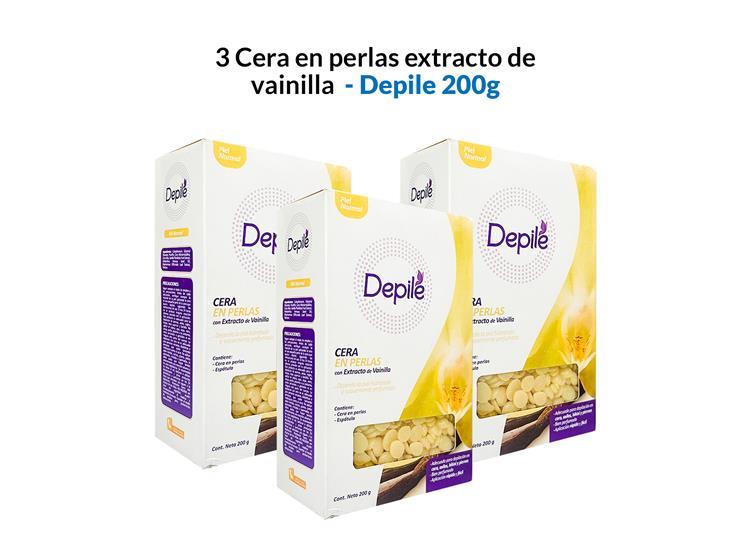 3 CERA EN PERLAS EXTRACTO DE VAINILLA 200G - DEPILE