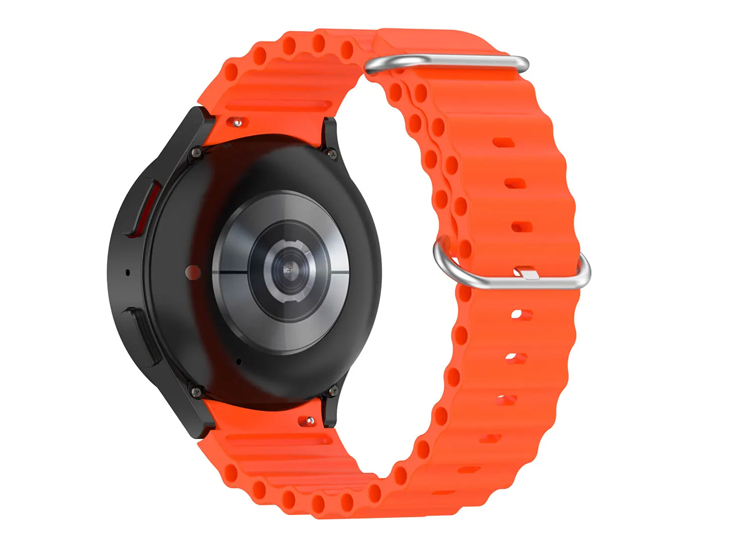 CORREA SILICONA OCEAN LOOP PARA SAMSUNG WATCH 4 44MM  - NARANJA