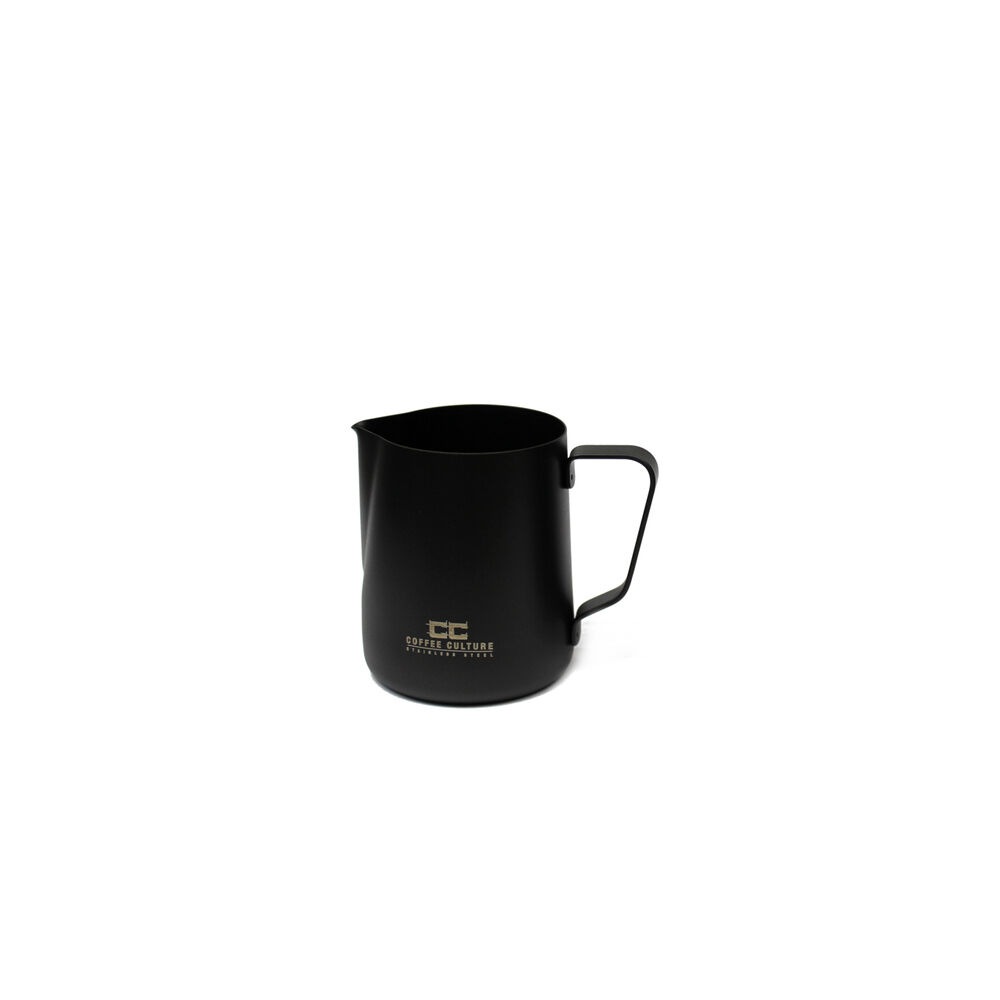 Coffee Culture Stainless Steel 350ml Milk Frothing Jug Container (Matte Black)