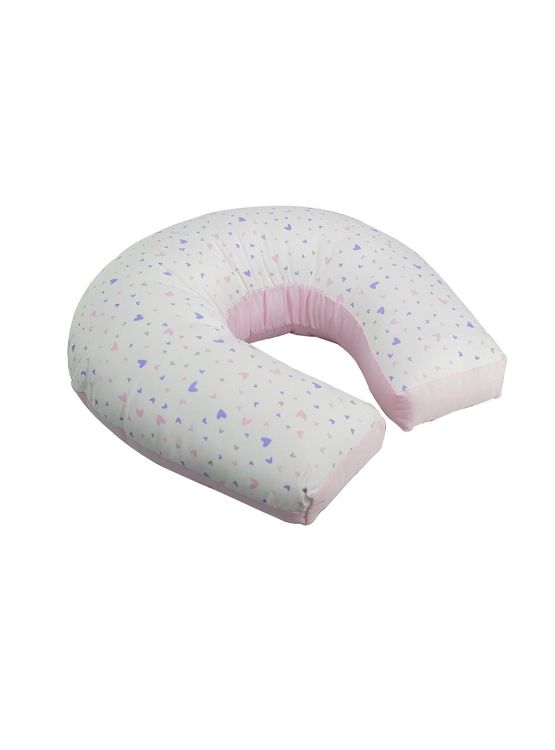 ALMOHADA LACTANCIA INFANTI  5 EN 1 HEARTS ROSADO