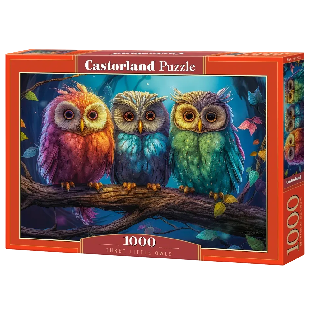 Castorland 1000-Pieces Three Little Owls Puzzle