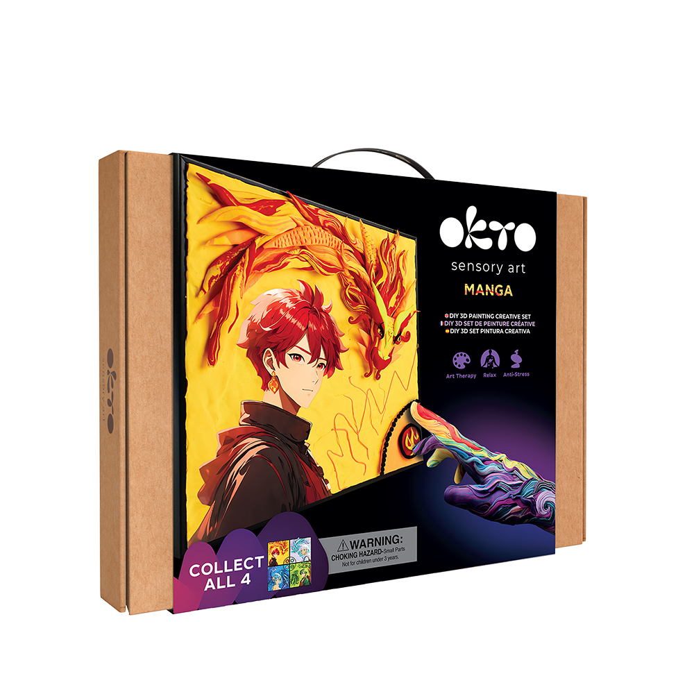Okto DIY 3D Painting Manga 30x40cm - Fire